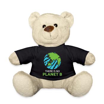 Climate protection environment planet earth climate climate policy - Teddy Bear - black - Front