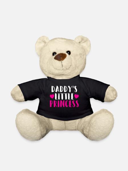 Papas kleine Prinzessin Herz Tochter Geschenk - Teddy - Schwarz