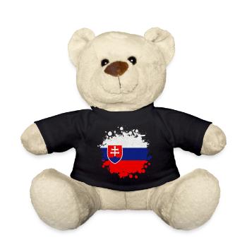 Slowakei Klecks / Geschenk Bratislava Kaschau - Teddy - Schwarz - Vorne