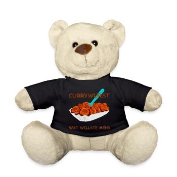speise currywurst spruch - Teddy - Schwarz - Vorne