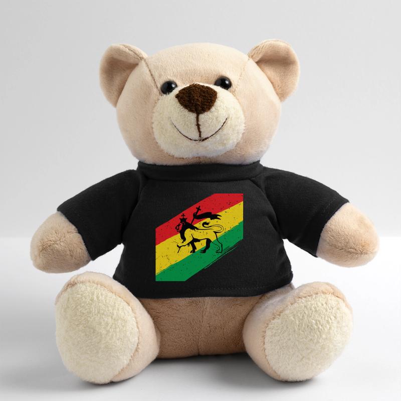 Lion rasta devant un drapeau tricolore Nounours