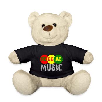 Reggae Musik Farbkreis Logo - Teddy - Schwarz - Vorne