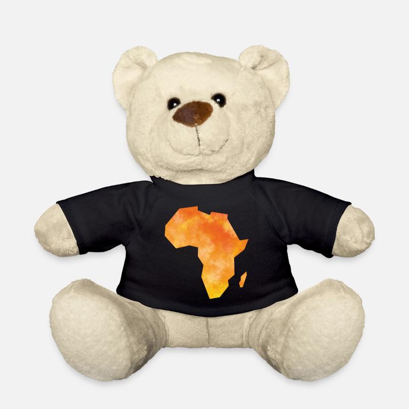 Karte Afrika - Teddy - Schwarz