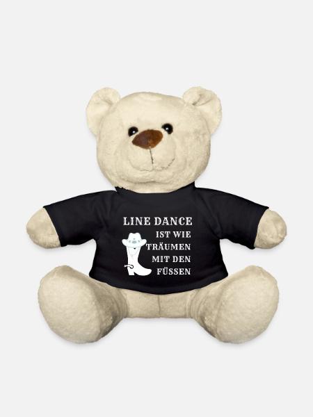 Line Dance ist wie Träumen mit den Füßen - Teddy - Schwarz