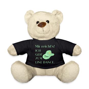Geschenk: Mir reicht's - Ich geh' zum Line Dance - Teddy - Schwarz - Vorne