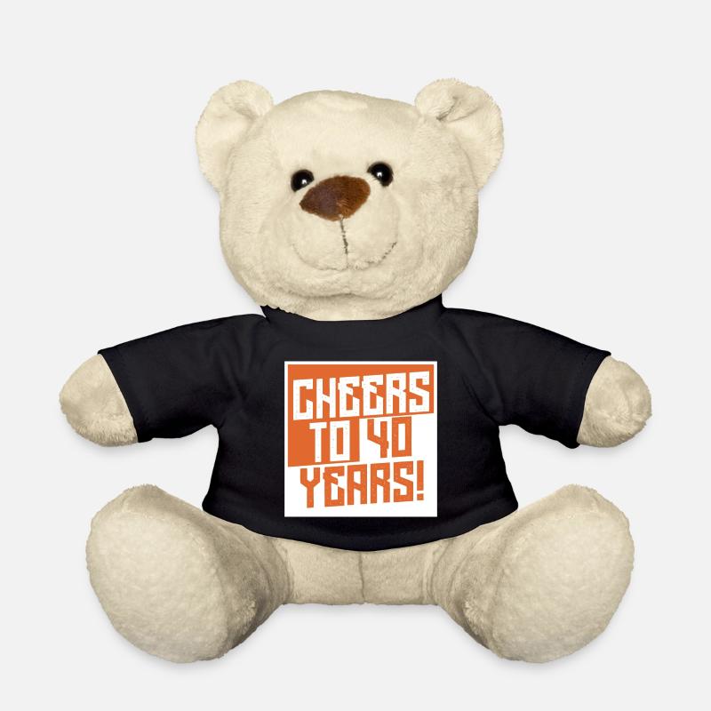 Cheers to 40 Years - Teddy - Schwarz