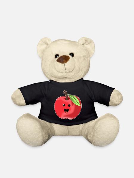 Lustiger Süßer Apfel - Teddy - Schwarz