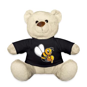 Fleißige Honigbiene - Teddy - Schwarz - Vorne