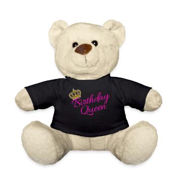 Birthday Queen Partnerlook Statement Cool - Teddy Bear - black - Front