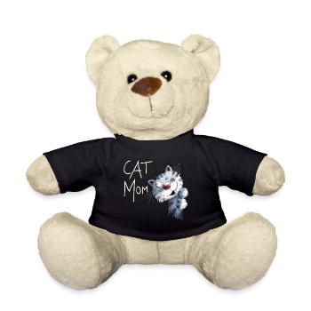 Cats Mum for cat for cats Mum - Teddy Bear - black - Front