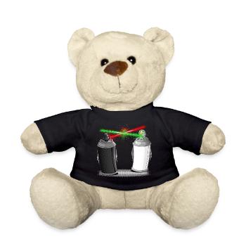 Graffiti wars - Teddy - Schwarz - Vorne