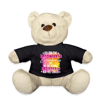 Erzieherin Tätowierung - Teddy - Schwarz - Vorne