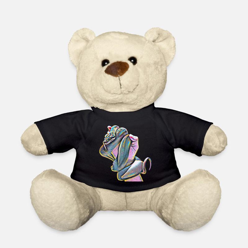Schlange - Teddy - Schwarz