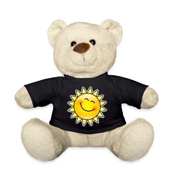 Lächelnde Sonne - Teddy - Schwarz - Vorne