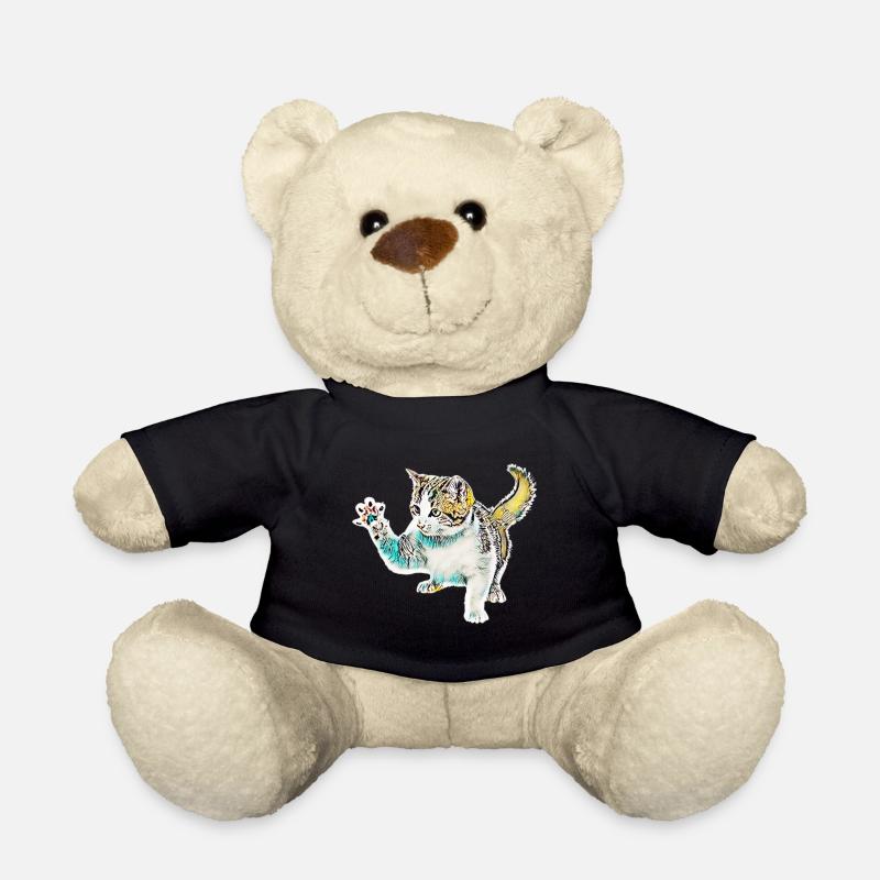 Katze - Teddy - Schwarz