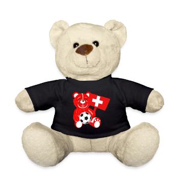 Teddy Fussball Schweiz - Teddy - Schwarz - Vorne