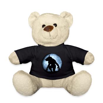 werewolf - Teddy Bear - black - Front