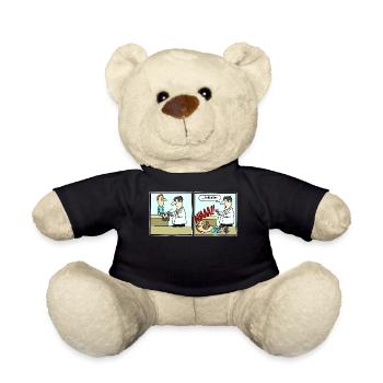 Fussballer Comic Cartoon Fussball Lustig Witzig - Teddy - Schwarz - Vorne