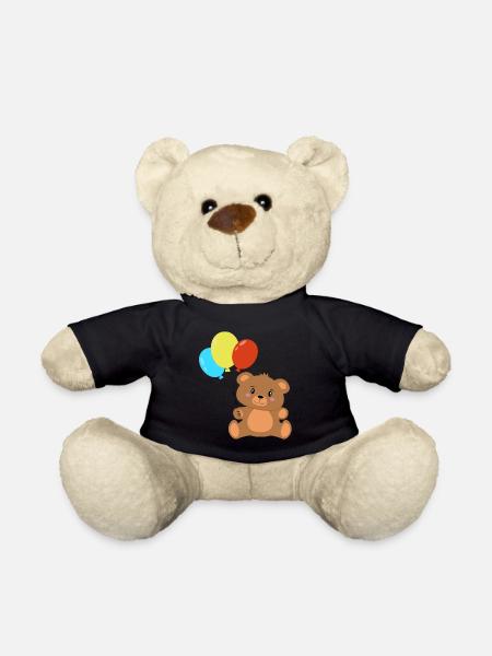 Ours en peluche avec des ballons - Nounours - noir