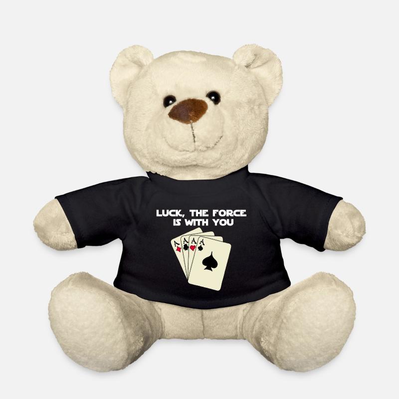 Das Glück ist bei dir im Poker! - Teddy - Schwarz