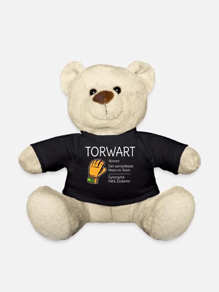 Tormann Torwart Fussball Beschreibung Humor Lustig - Teddy - Schwarz