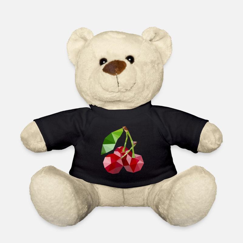 Cerise low poly - Nounours - noir