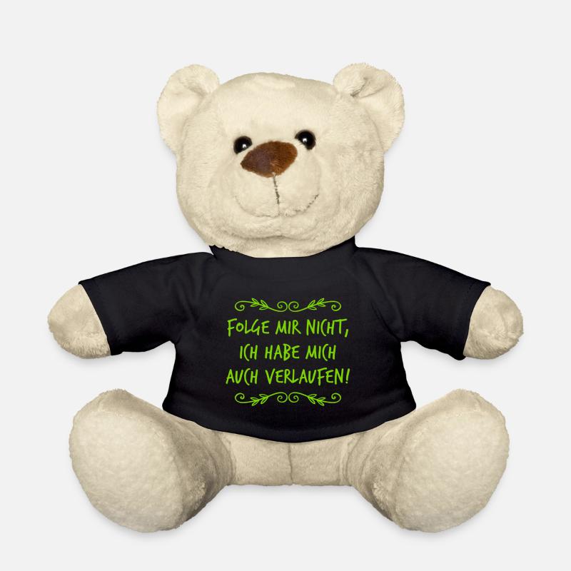 folge mir nicht - Teddy - Schwarz