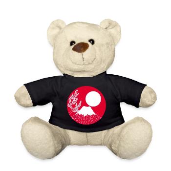 Mount fuji manga - Teddy Bear - black - Front