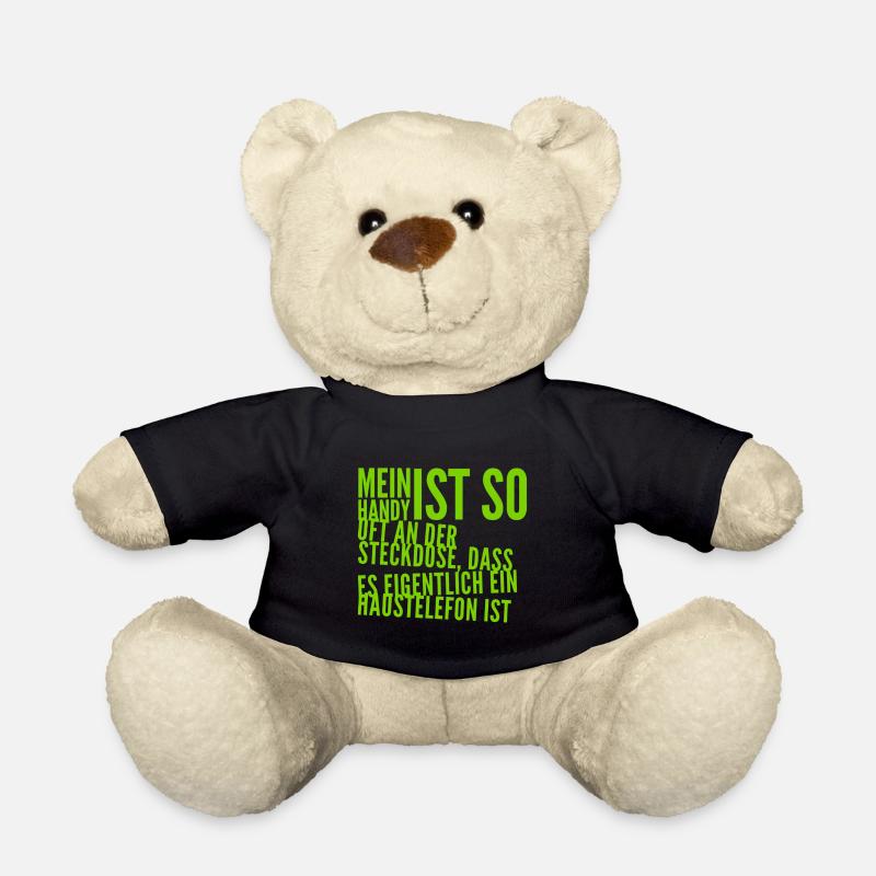 mein Handy ist oft an der Steckdose - Teddy - Schwarz