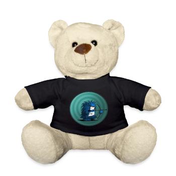 Bogenschießen Bogenschiessen Cartoon Comic - Teddy - Schwarz - Vorne