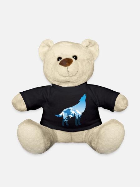Teeshirt de loup génial pour fan de loupgarou " - Nounours - noir