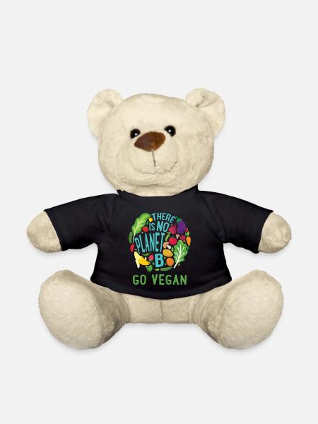 There Is No Planet B Go Veganer Vegetarisch Gesund - Teddy - Schwarz