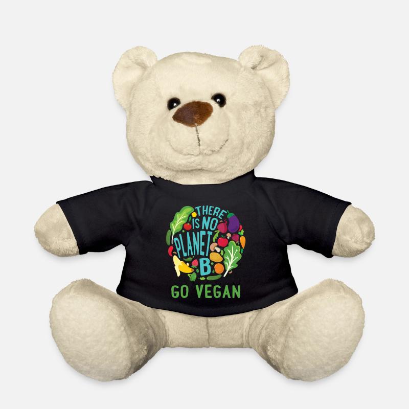 There Is No Planet B Go Veganer Vegetarisch Gesund - Teddy - Schwarz