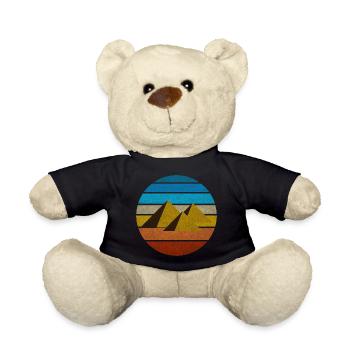 Ägypten Retro Pyramiden Vintage Geschenkidee Kairo - Teddy - Schwarz - Vorne