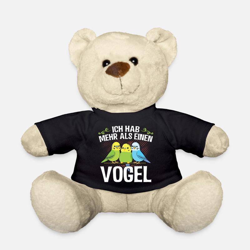 Lustiges -Ich hab mehr als einen Vogel- Geschenk - Teddy - Schwarz