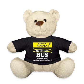Bus Driver Bus Bus Driver Nobody (25) - Teddy Bear - black - Front