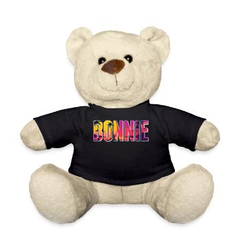 Partnerlook | Bonnie Clyde Beziehung Liebling Paar - Teddy - Schwarz - Vorne