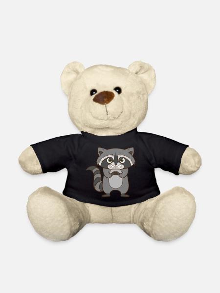 Raton laveur - Garstiger Raton Laveur. - Nounours - noir
