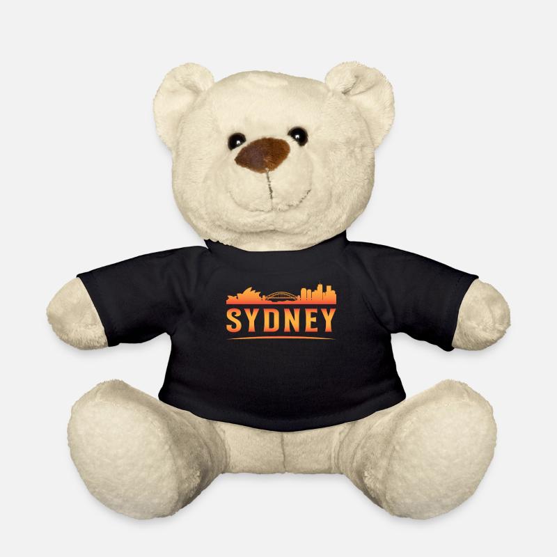 Sydney Australien Stadt Urlaub Geschenk Spruch - Teddy - Schwarz