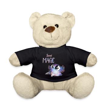 sweet magic axolotl - Teddy Bear - black - Front