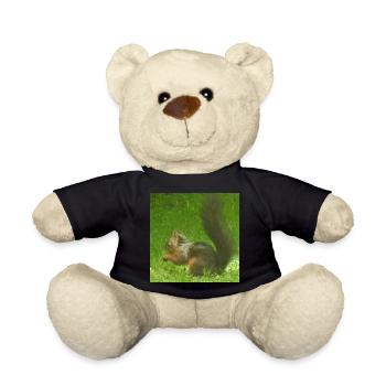 Écureuil animal animal amour amour animal amoureux - Nounours - noir - Devant