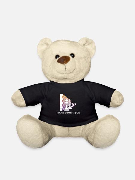 Schach Schachfiguren Schachbrett Make your Move - Teddy - Schwarz