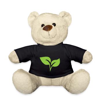 Plante nature feuille plante feuille cadeau - Nounours - noir - Devant