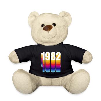 1982 Geburtstagsfeiergeschenk Made In 1982 - Nounours - noir - Devant