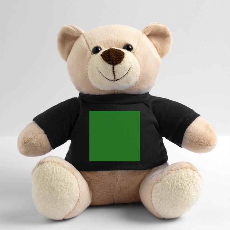 green background texture template personalize Teddy Bear