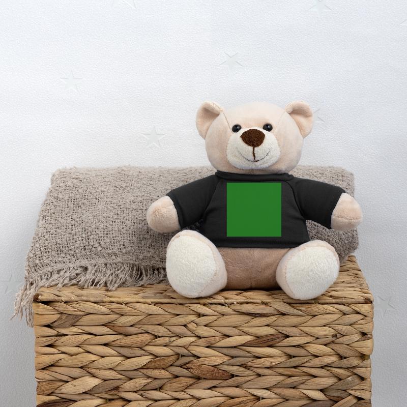 grüner Hintergrund Textur Vorlage personalisieren Teddy