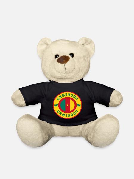 Cercle vintage / idée cadeau Cameroun - Nounours - noir