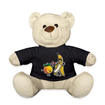 Pêche banane drôle couple sexe saint valentin - Nounours - noir - Devant