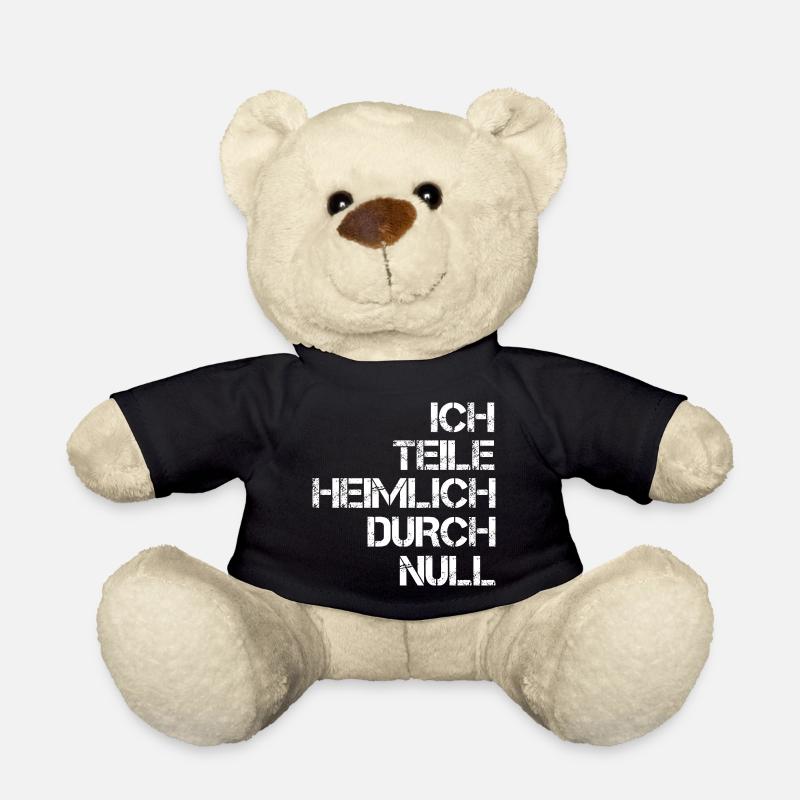 Ich teile heimlich durch Null Mathe Rechnen - Teddy - Schwarz