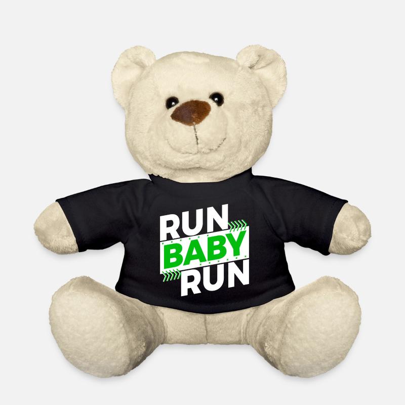 Laufen Joggen Rennen Training Ausdauer Spruch Fun - Teddy - Schwarz